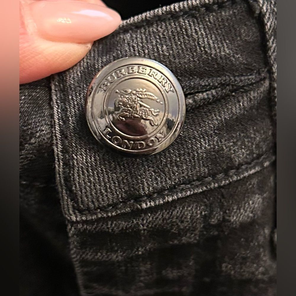 BURBERRY London womens 'Blangdon' Black Boot Cut Jeans Sz 26 - Picture 6 of 14